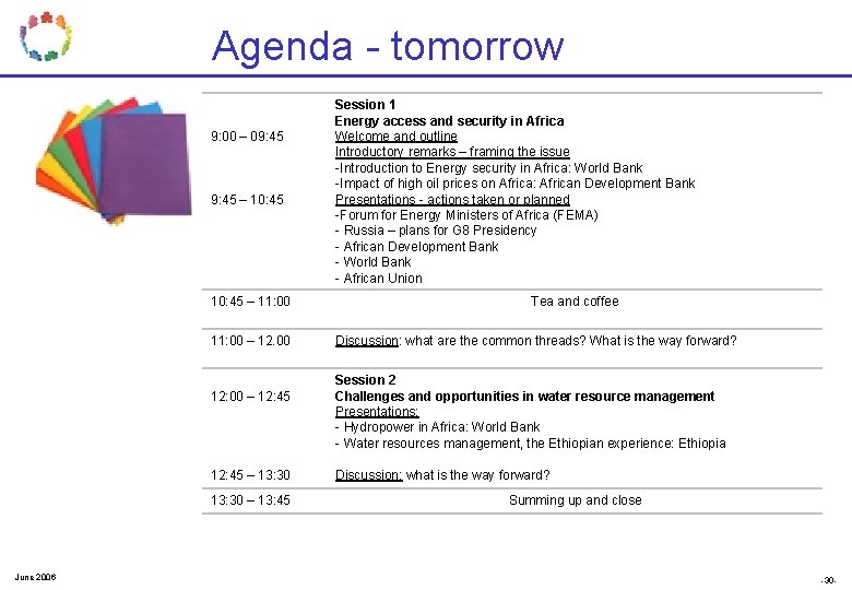 Agenda - tomorrow 9: 00 – 09: 45 xvcxvxvx 9: 45 – 10: 45 Agenda - tomorrow 9: 00 – 09: 45 xvcxvxvx 9: 45 – 10: 45