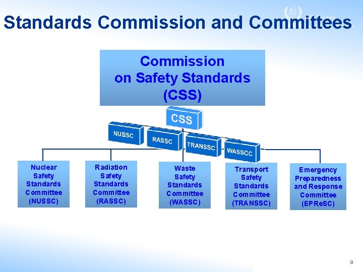 Standards Commission and Committees Commission on Safety Standards (CSS) Nuclear Safety Standards Committee (NUSSC) Standards Commission and Committees Commission on Safety Standards (CSS) Nuclear Safety Standards Committee (NUSSC)