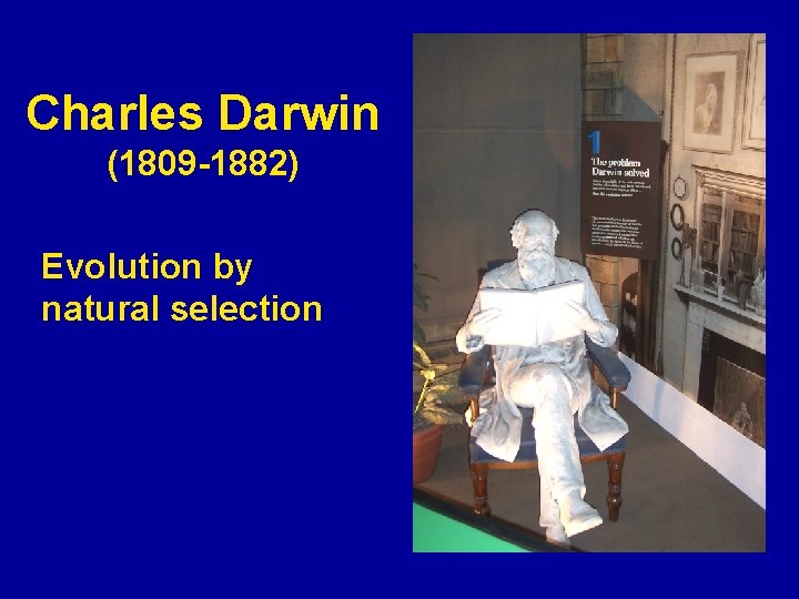 Charles Darwin (1809 -1882) Evolution by natural selection 