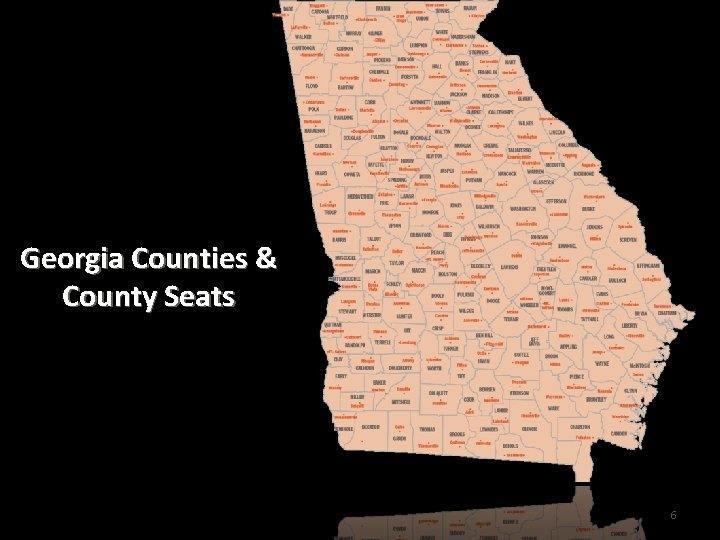 Georgia Counties & County Seats 6 
