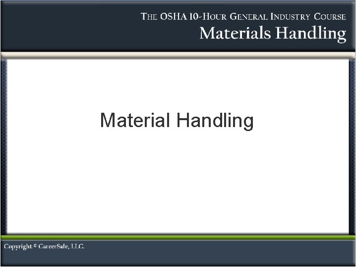 Material Handling 