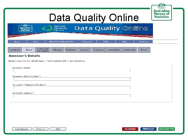 Data Quality Online 