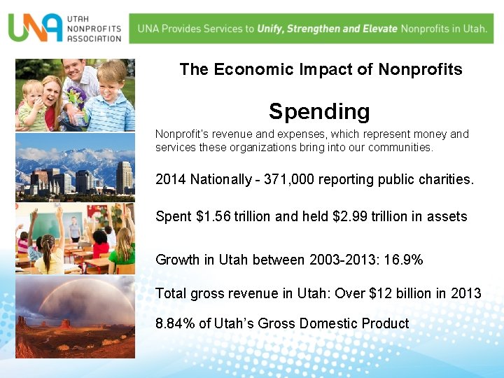 The Economic Impact of Nonprofits Spending Nonprofit’s revenue and expenses, which represent money and
