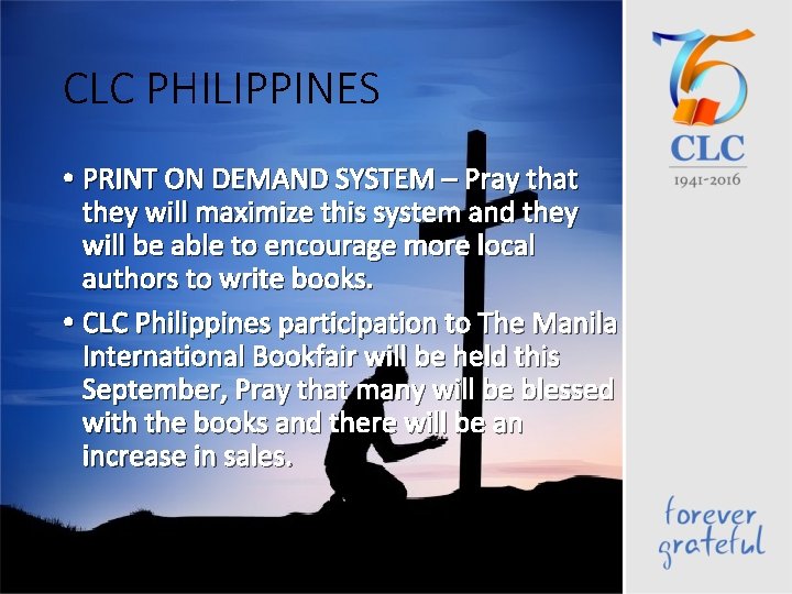 CLC PHILIPPINES • PRINT ON DEMAND SYSTEM – Pray that they will maximize this CLC PHILIPPINES • PRINT ON DEMAND SYSTEM – Pray that they will maximize this