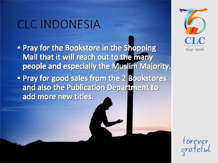 CLC INDONESIA • Pray for the Bookstore in the Shopping Mall that it will