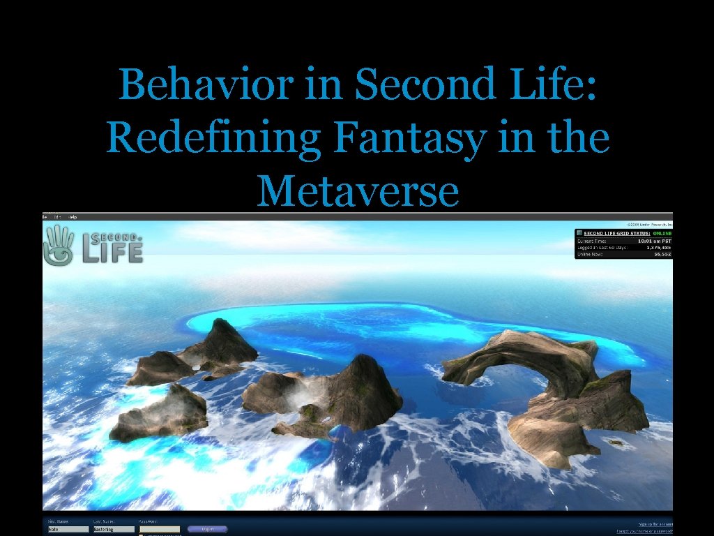 Behavior in Second Life: Redefining Fantasy in the Metaverse 