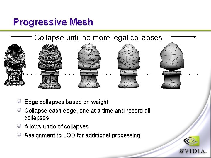 Progressive Mesh Collapse until no more legal collapses . . . Edge collapses based