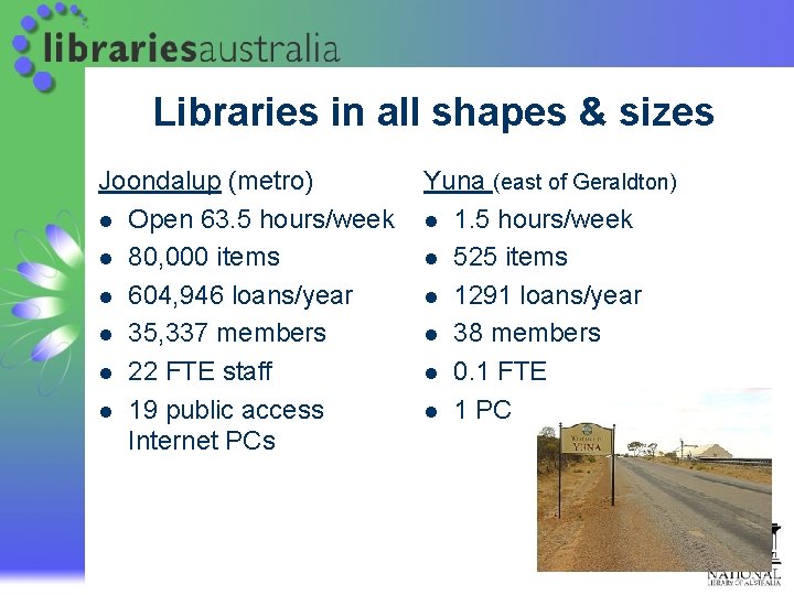 Libraries in all shapes & sizes Joondalup (metro) l Open 63. 5 hours/week l Libraries in all shapes & sizes Joondalup (metro) l Open 63. 5 hours/week l