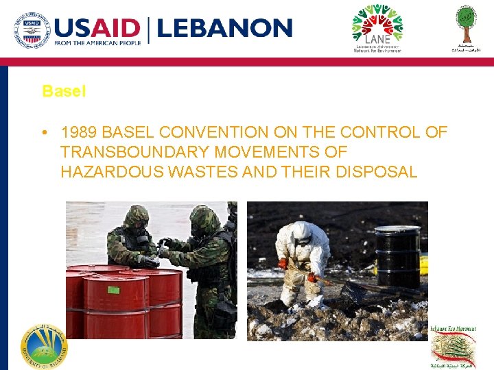Basel • 1989 BASEL CONVENTION ON THE CONTROL OF TRANSBOUNDARY MOVEMENTS OF HAZARDOUS WASTES Basel • 1989 BASEL CONVENTION ON THE CONTROL OF TRANSBOUNDARY MOVEMENTS OF HAZARDOUS WASTES