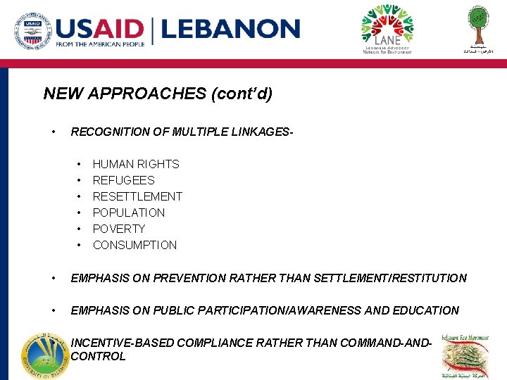 NEW APPROACHES (cont’d) • RECOGNITION OF MULTIPLE LINKAGES- • • • HUMAN RIGHTS REFUGEES NEW APPROACHES (cont’d) • RECOGNITION OF MULTIPLE LINKAGES- • • • HUMAN RIGHTS REFUGEES