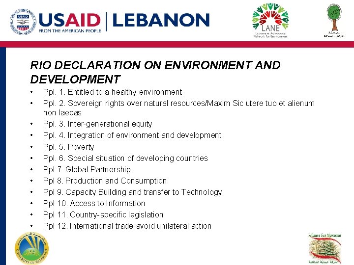 RIO DECLARATION ON ENVIRONMENT AND DEVELOPMENT • • • Ppl. 1. Entitled to a RIO DECLARATION ON ENVIRONMENT AND DEVELOPMENT • • • Ppl. 1. Entitled to a
