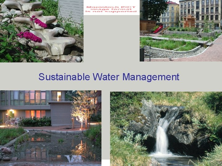 seecon gmbh society - economy - ecology - consulting Sustainable Water Management 1 