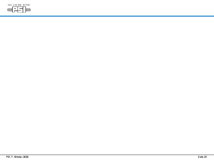 PSI, 7. Oktober 2020 Seite 23 