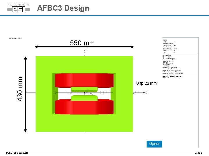 AFBC 3 Design 430 mm 550 mm PSI, 7. Oktober 2020 Gap 22 mm