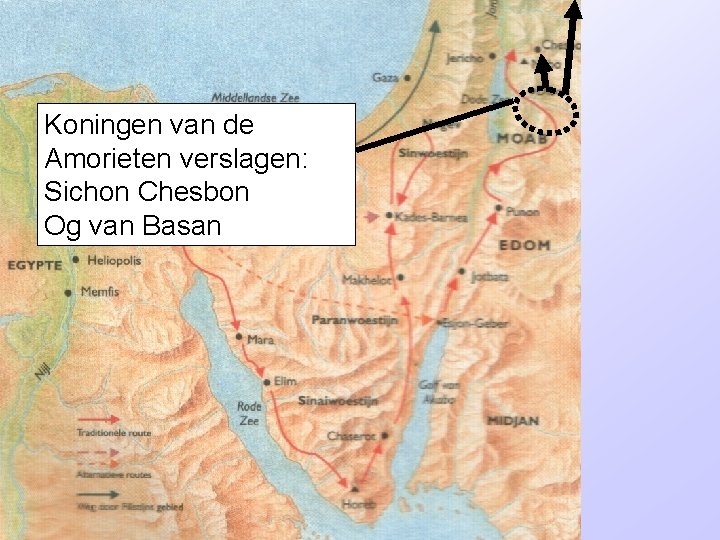 Koningen van de Amorieten verslagen: Sichon Chesbon Og van Basan 