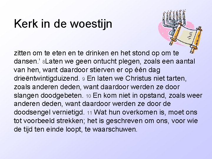 Kerk in de woestijn zitten om te eten en te drinken en het stond