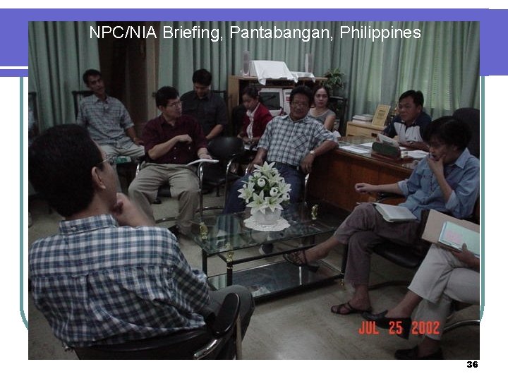 NPC/NIA Briefing, Pantabangan, Philippines 36 