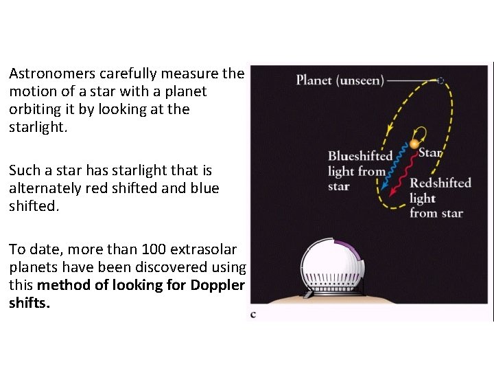 Astronomers carefully measure the motion of a star with a planet orbiting it by