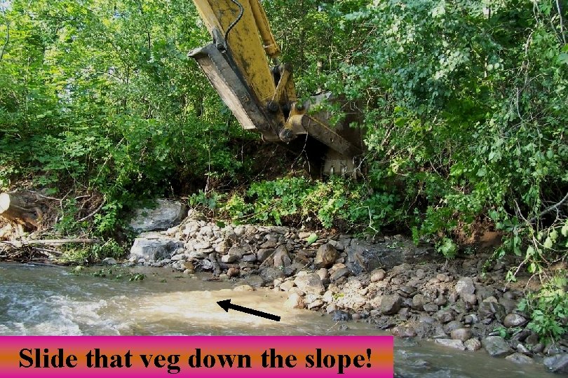Slide that veg down the slope! 