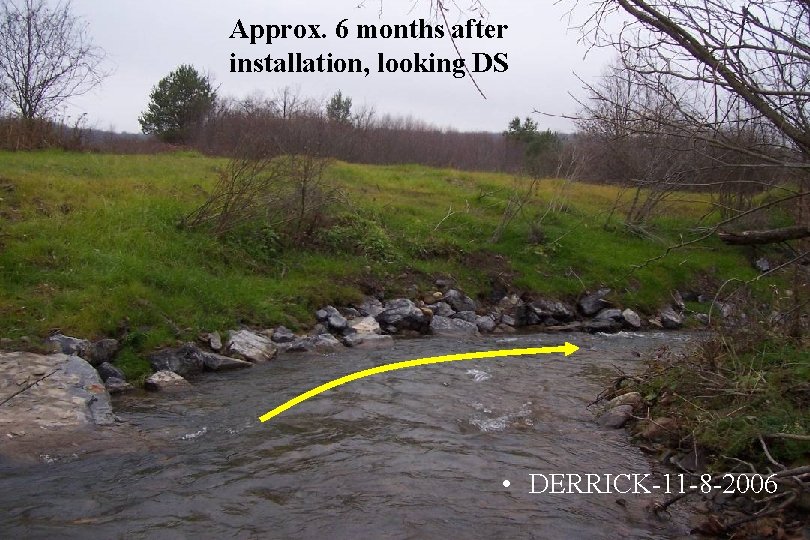 Approx. 6 months after installation, looking DS • DERRICK-11 -8 -2006 