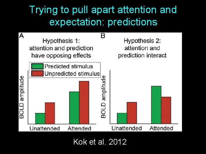 Trying to pull apart attention and expectation: predictions Kok et al. 2012 9 