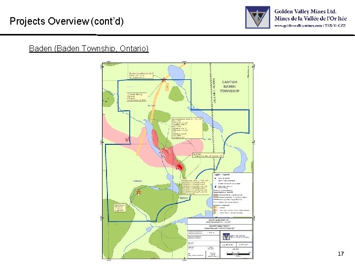 Projects Overview (cont’d) Baden (Baden Township, Ontario) 17 