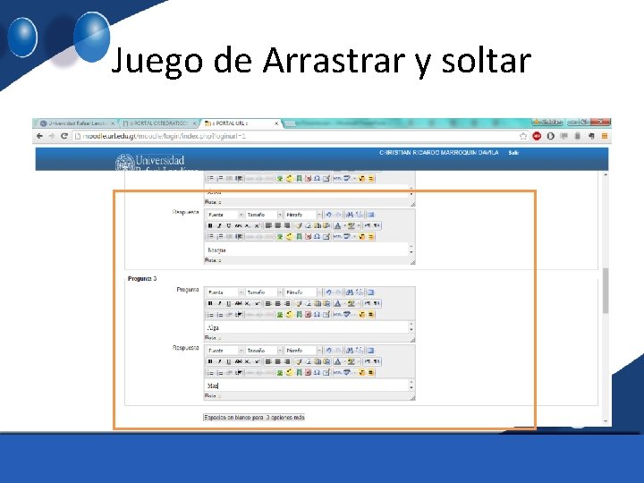 Juego de Arrastrar y soltar 