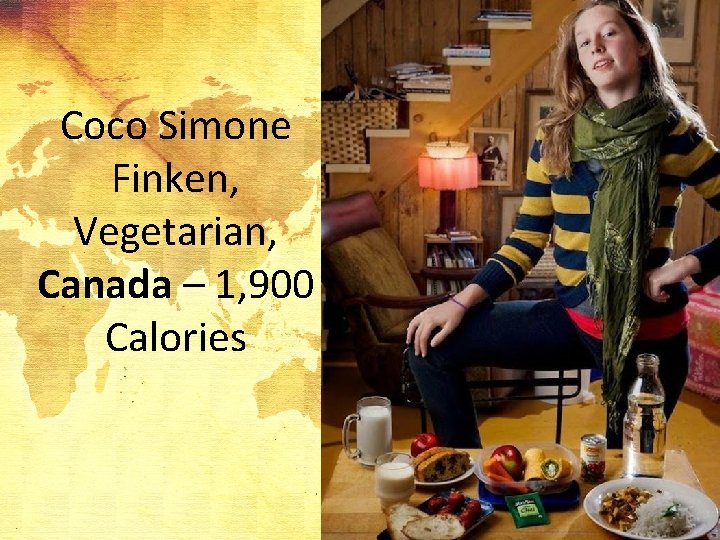 Coco Simone Finken, Vegetarian, Canada – 1, 900 Calories 