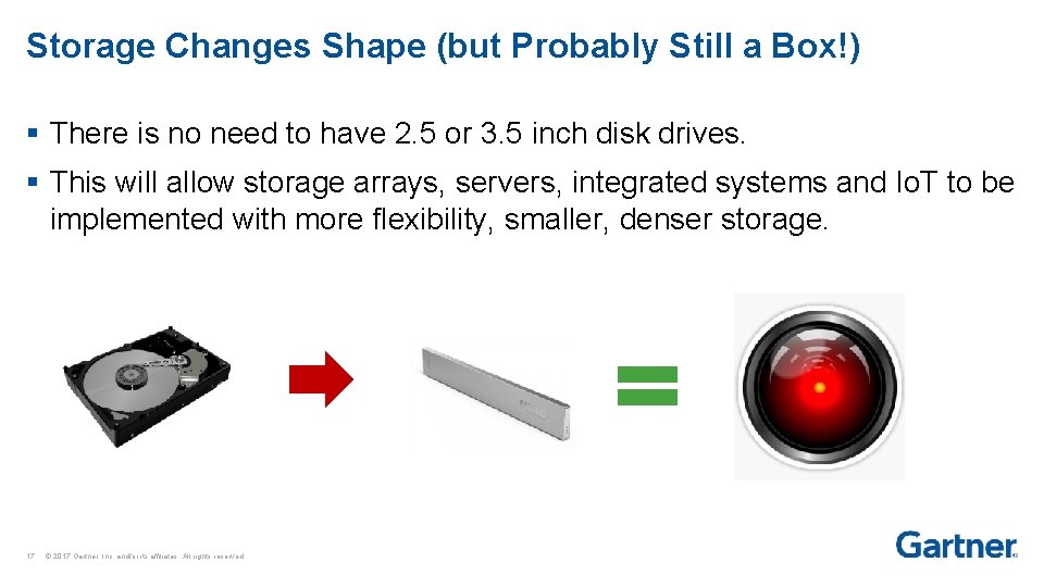 Storage Changes Shape (but Probably Still a Box!) § There is no need to