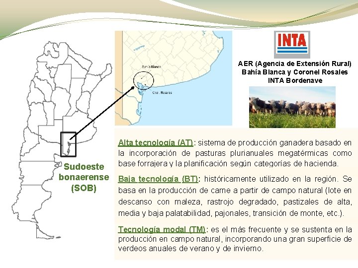 AER (Agencia de Extensión Rural) Bahía Blanca y Coronel Rosales INTA Bordenave Sudoeste bonaerense
