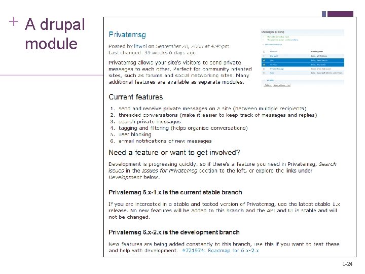 + A drupal module 1 -24 