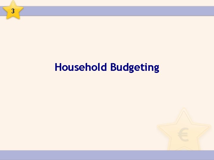 3 Household Budgeting 