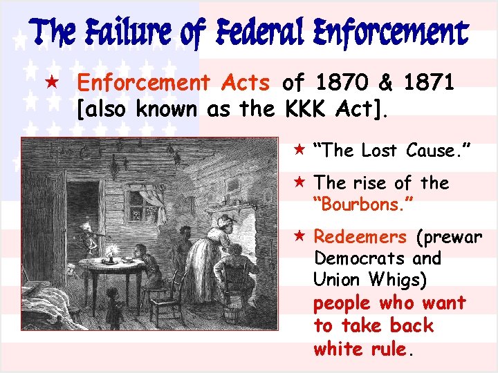 The Failure of Federal Enforcement « Enforcement Acts of 1870 & 1871 [also known