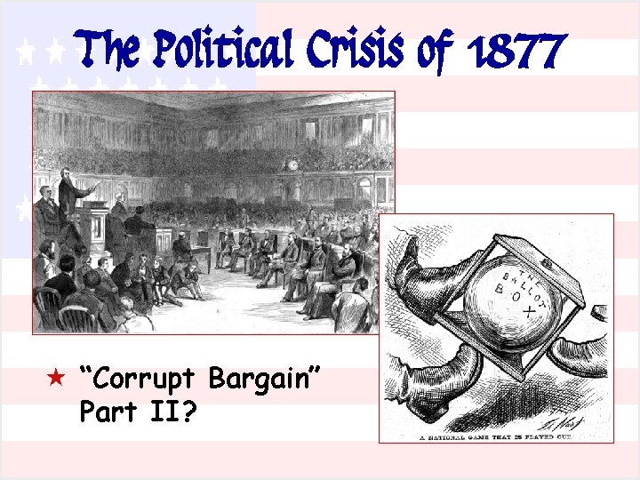 The Political Crisis of 1877 « “Corrupt Bargain” Part II? 