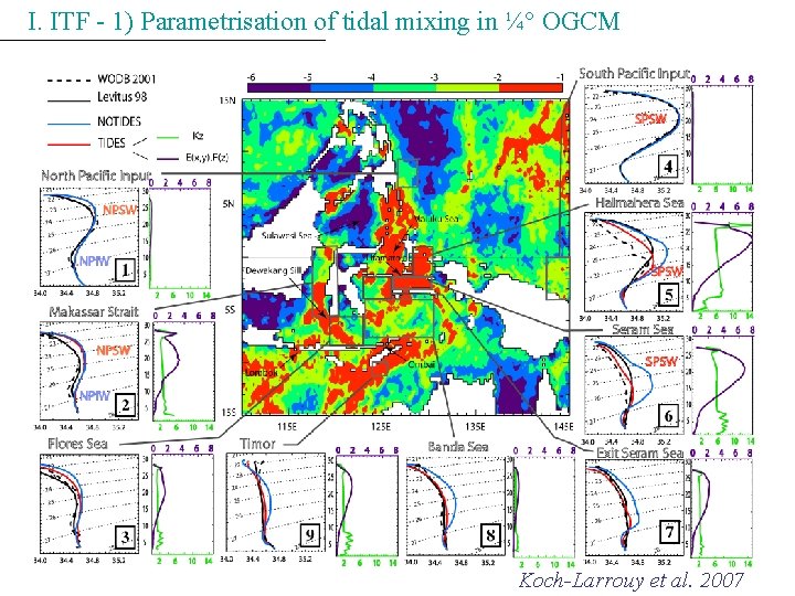 I. ITF - 1) Parametrisation of tidal mixing in ¼° OGCM Koch-Larrouy et al. I. ITF - 1) Parametrisation of tidal mixing in ¼° OGCM Koch-Larrouy et al.