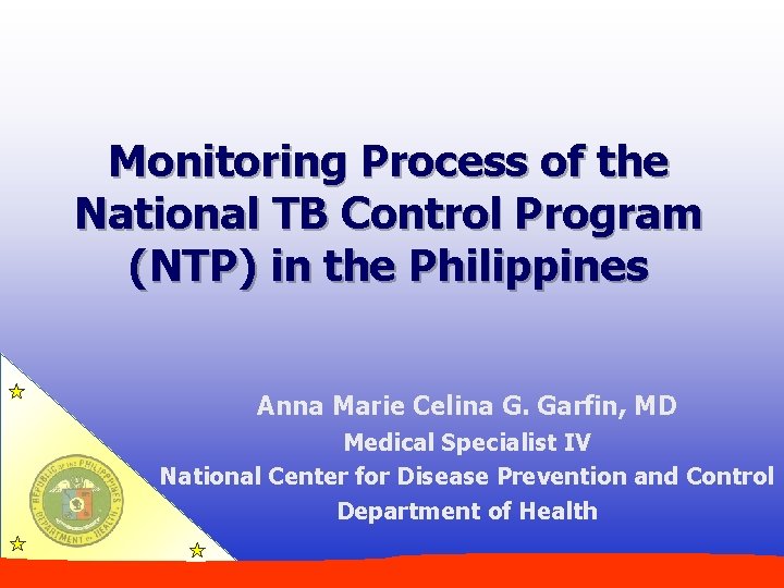 Monitoring Process of the National TB Control Program