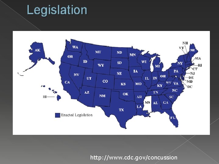 Legislation http: //www. cdc. gov/concussion 