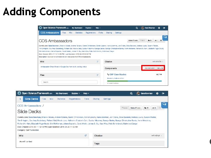 Adding Components 