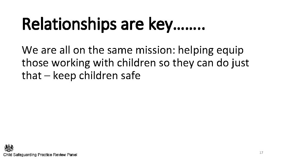 Relationships are key……. . We are all on the same mission: helping equip those