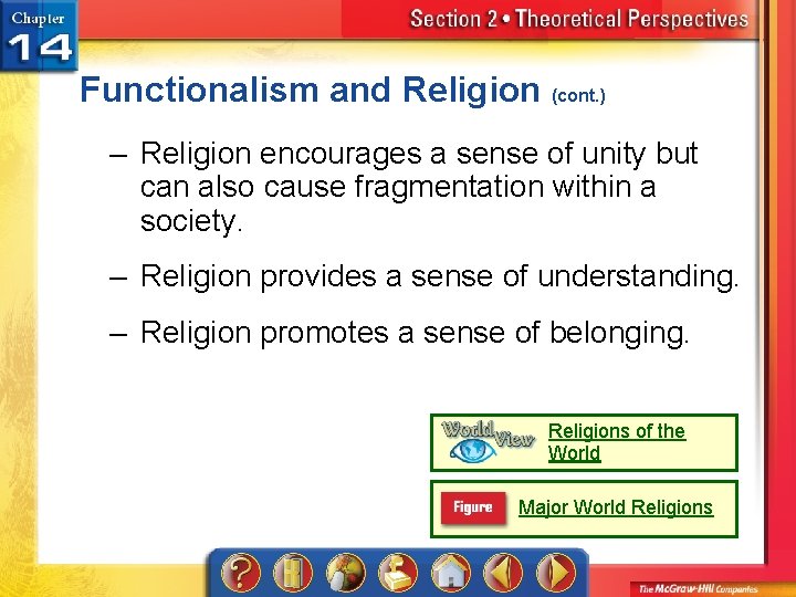 Functionalism and Religion (cont. ) – Religion encourages a sense of unity but can