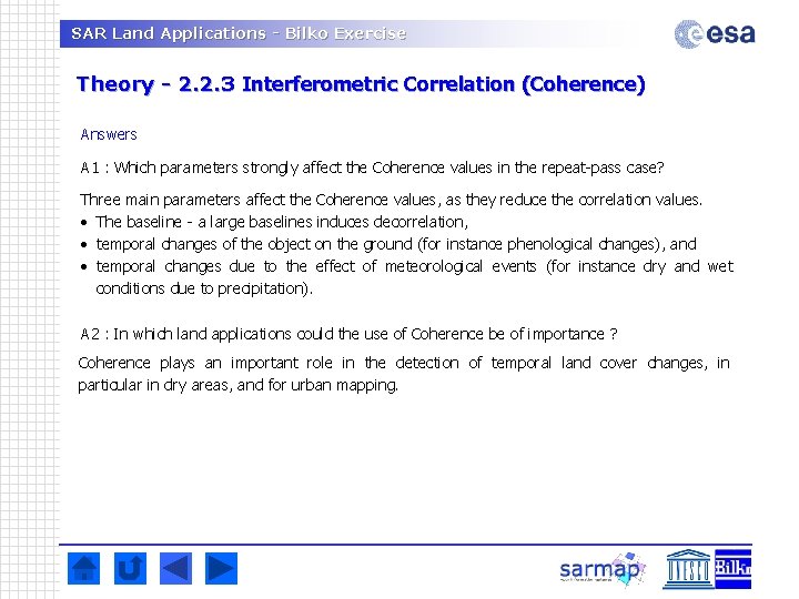 SAR Land Applications - Bilko Exercise Theory - 2. 2. 3 Interferometric Correlation (Coherence)