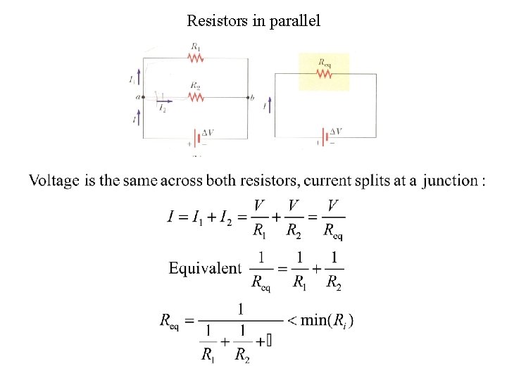 Resistors in parallel 