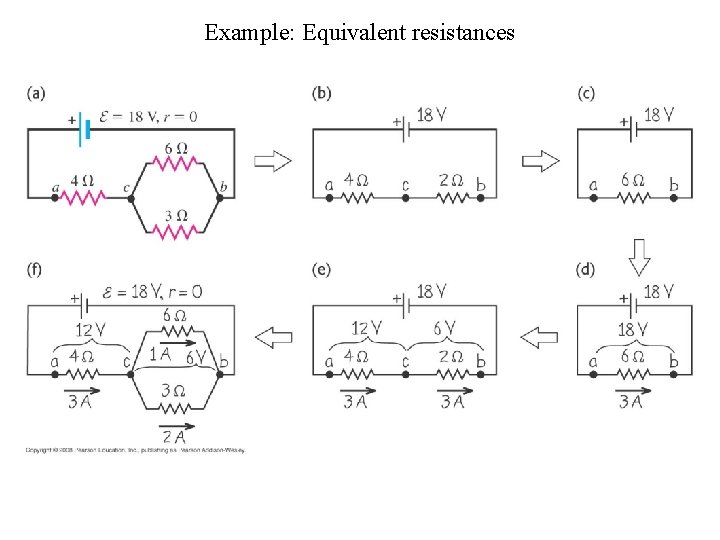 Example: Equivalent resistances 