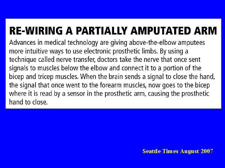 Seattle Times August 2007 