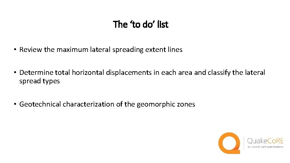 GEOLOGIC AND GEOMORPHIC INFLUENCE ON THE SPATIAL EXTENT