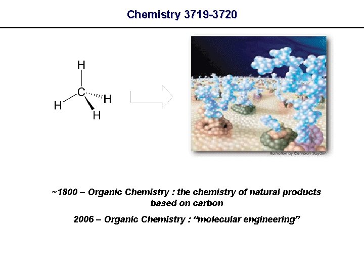 Chemistry 3719 -3720 ~1800 – Organic Chemistry : the chemistry of natural products based