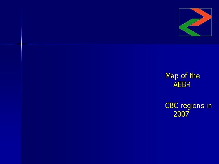 Map of the AEBR CBC regions in 2007 