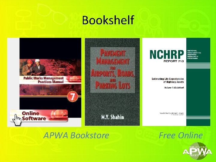 Bookshelf APWA Bookstore Free Online 