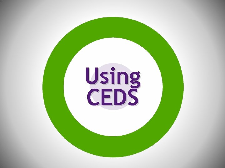 Using CEDS 