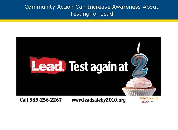 Community Action Can Increase Awareness About Testing for Lead 